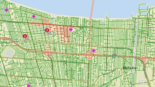 Power restored to much of Metairie; fewer than 500 outages remain